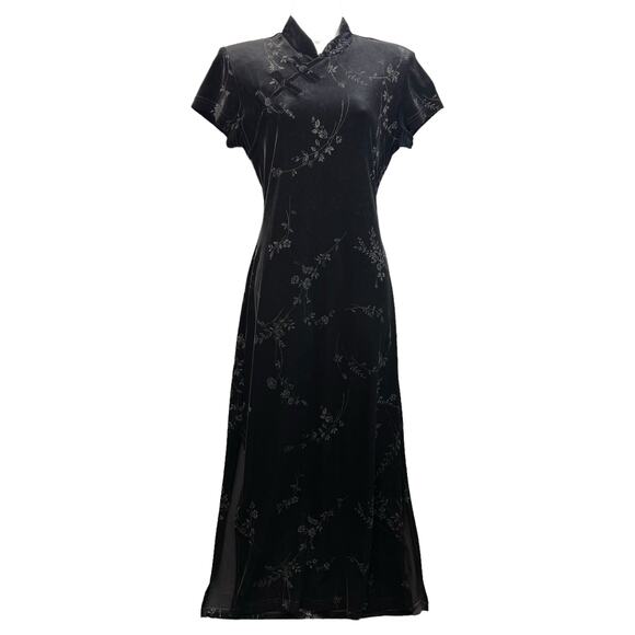 DJ & Co by Dawn Joy Cheongsam Dress Women Size 10 Printed - Picture 1 of 10